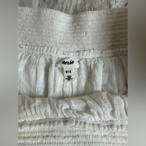 EUC! Aerie Tiered antique white mini skirt - Picture 3 of 4
